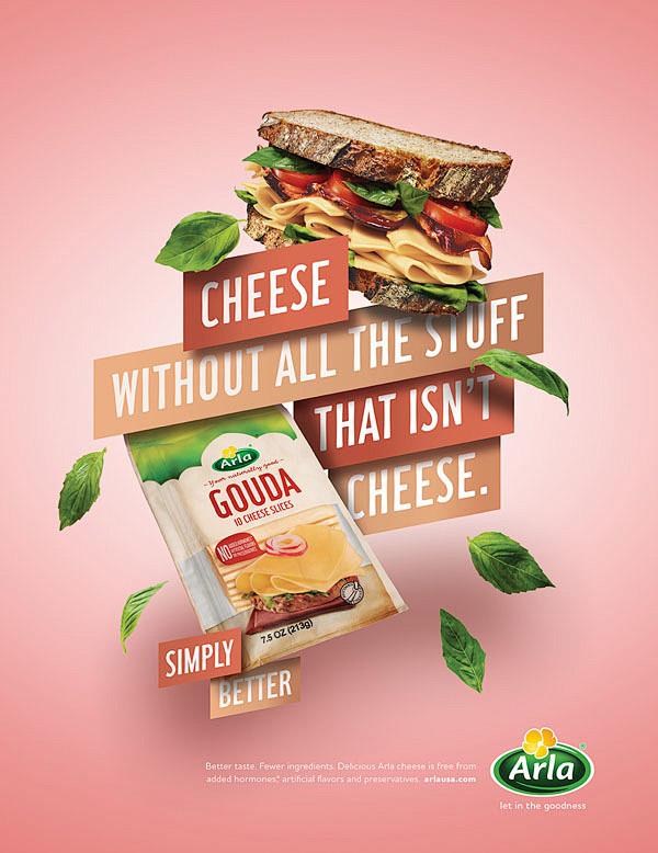 Arla奶酪系列平面广告创意设计艺术